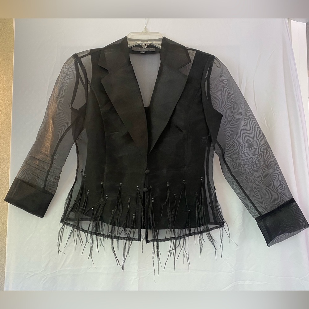 KM Collections by Milla Bell Sheer Jacket with Matching Tank